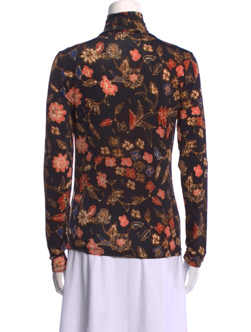 Ulla Johnson Floral Print Turtleneck Blouse
