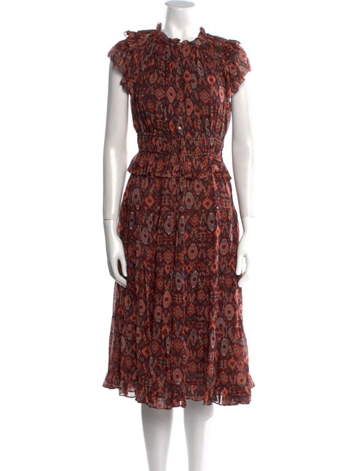Ulla Johnson Silk Midi Length Dress