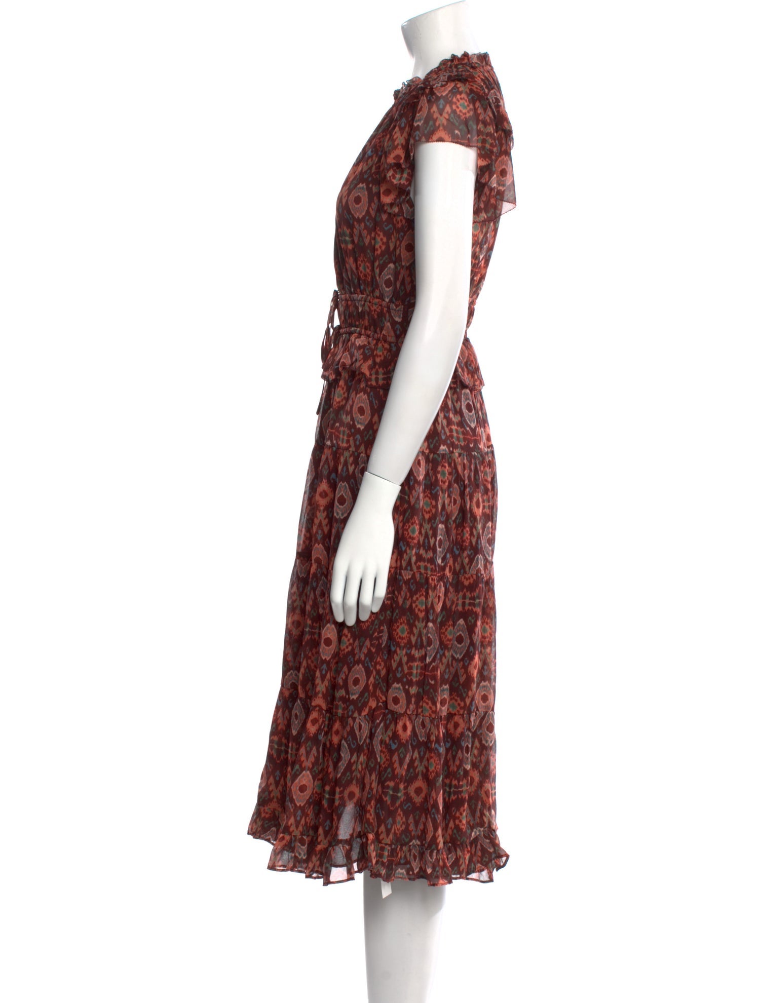 Ulla Johnson Silk Midi Length Dress