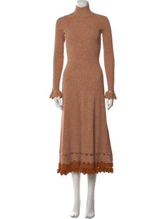 Ulla Johnson Turtleneck Long Dress