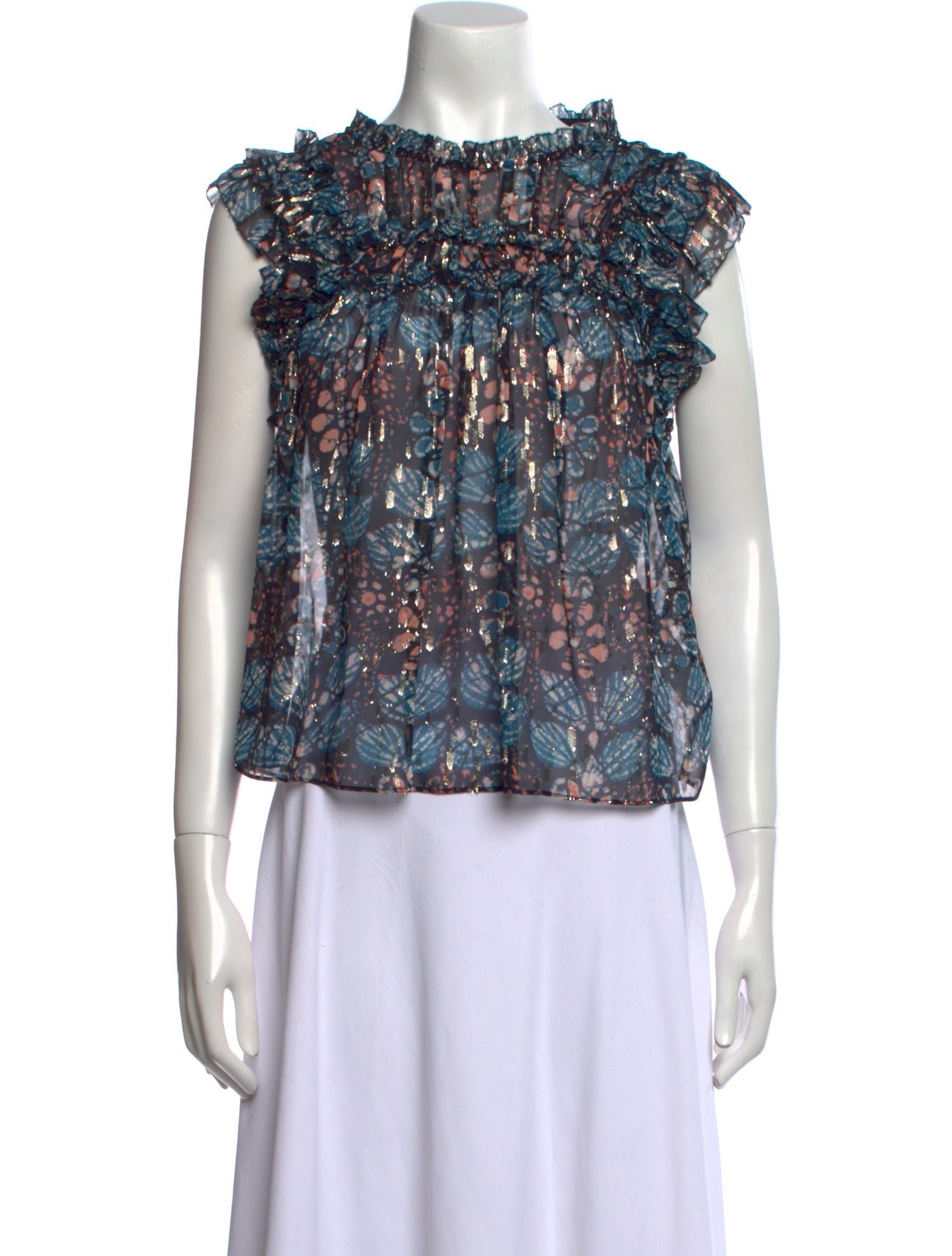 Ulla Johnson Silk Floral Print Blouse w/ Tags