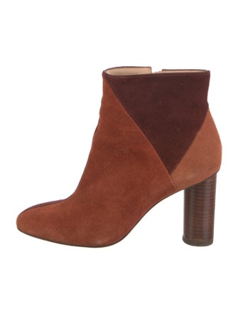 Ulla Johnson Suede Colorblock Pattern Boots