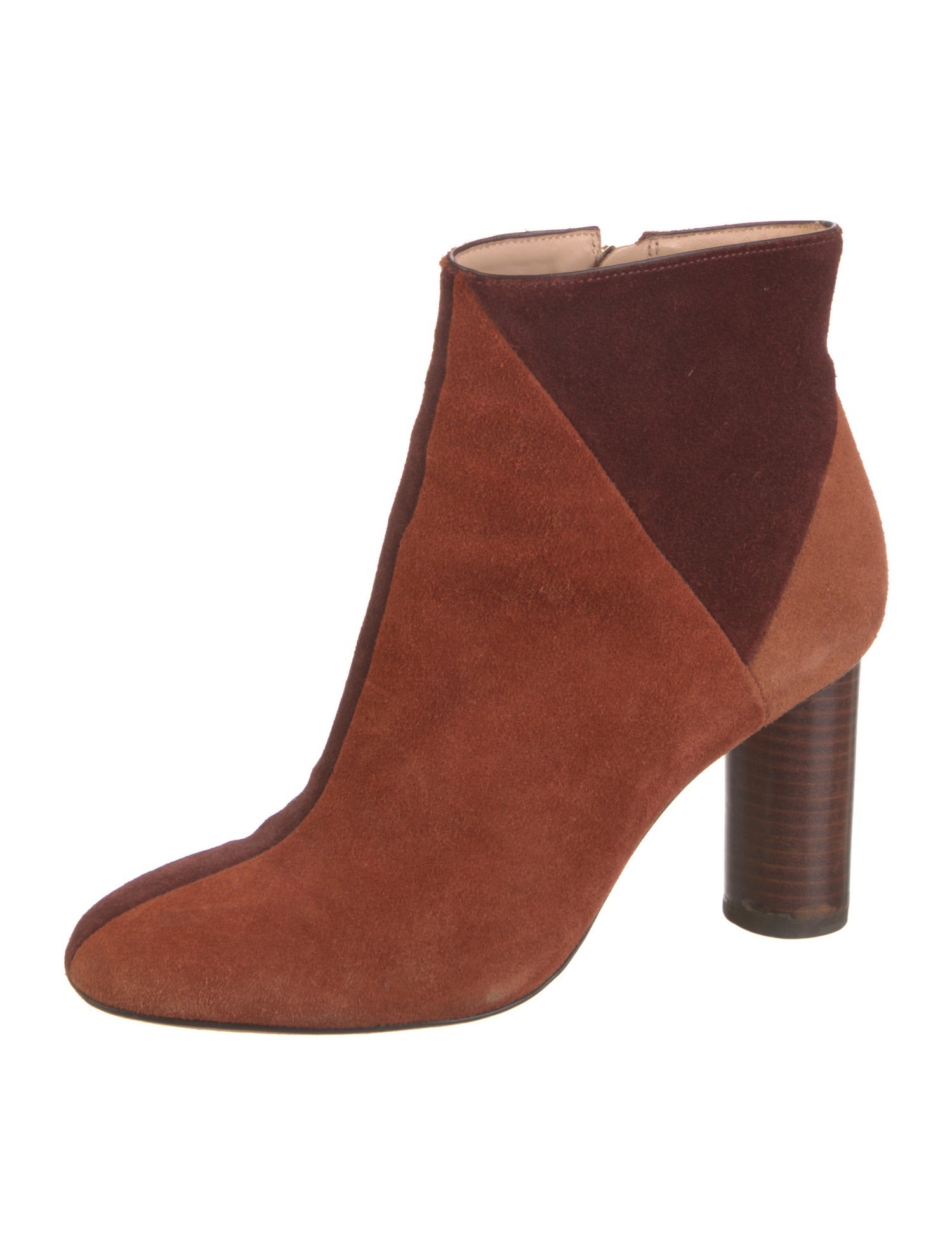 Ulla Johnson Suede Colorblock Pattern Boots