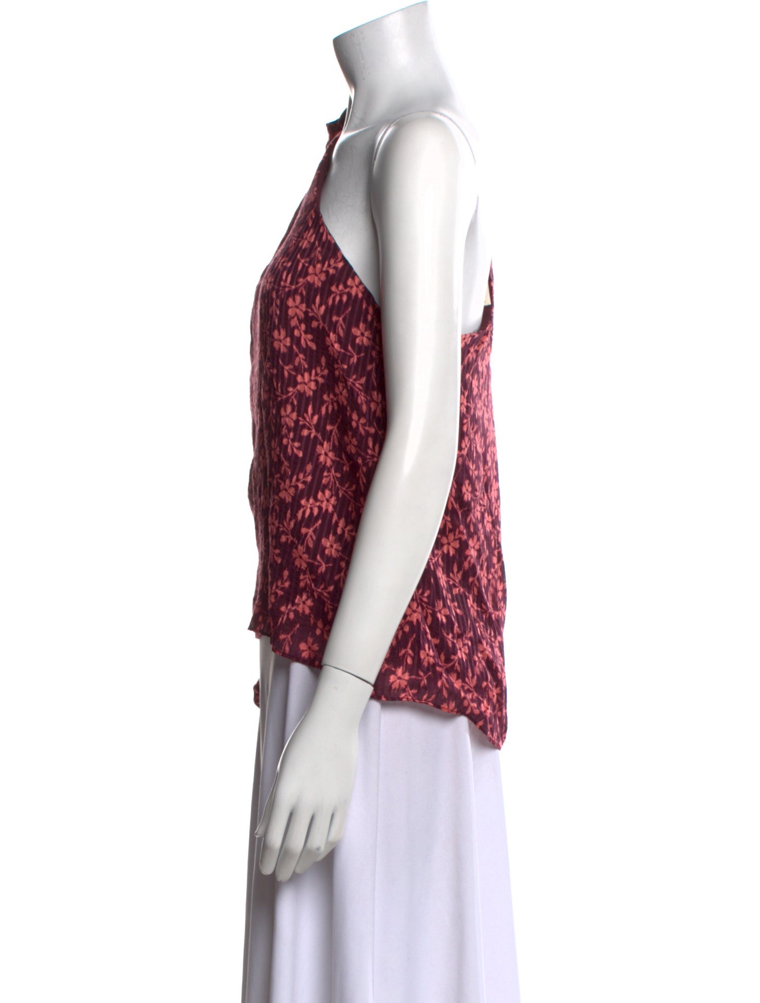 Ulla Johnson Floral Print One-Shoulder Blouse