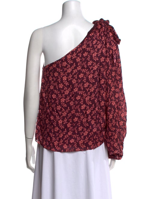 Ulla Johnson Floral Print One-Shoulder Blouse