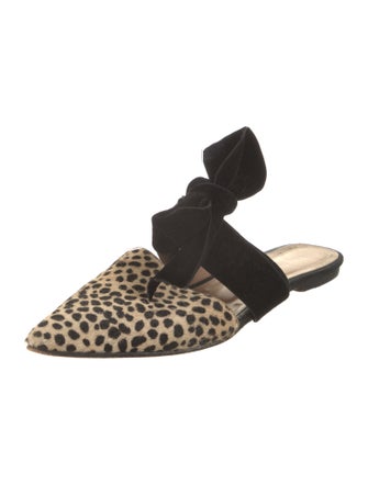 Ulla Johnson Ponyhair Animal Print Mules