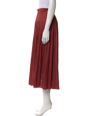 Ulla Johnson Pleated Accents Midi Length Skirt