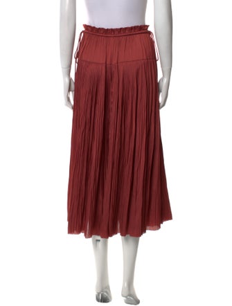 Ulla Johnson Pleated Accents Midi Length Skirt