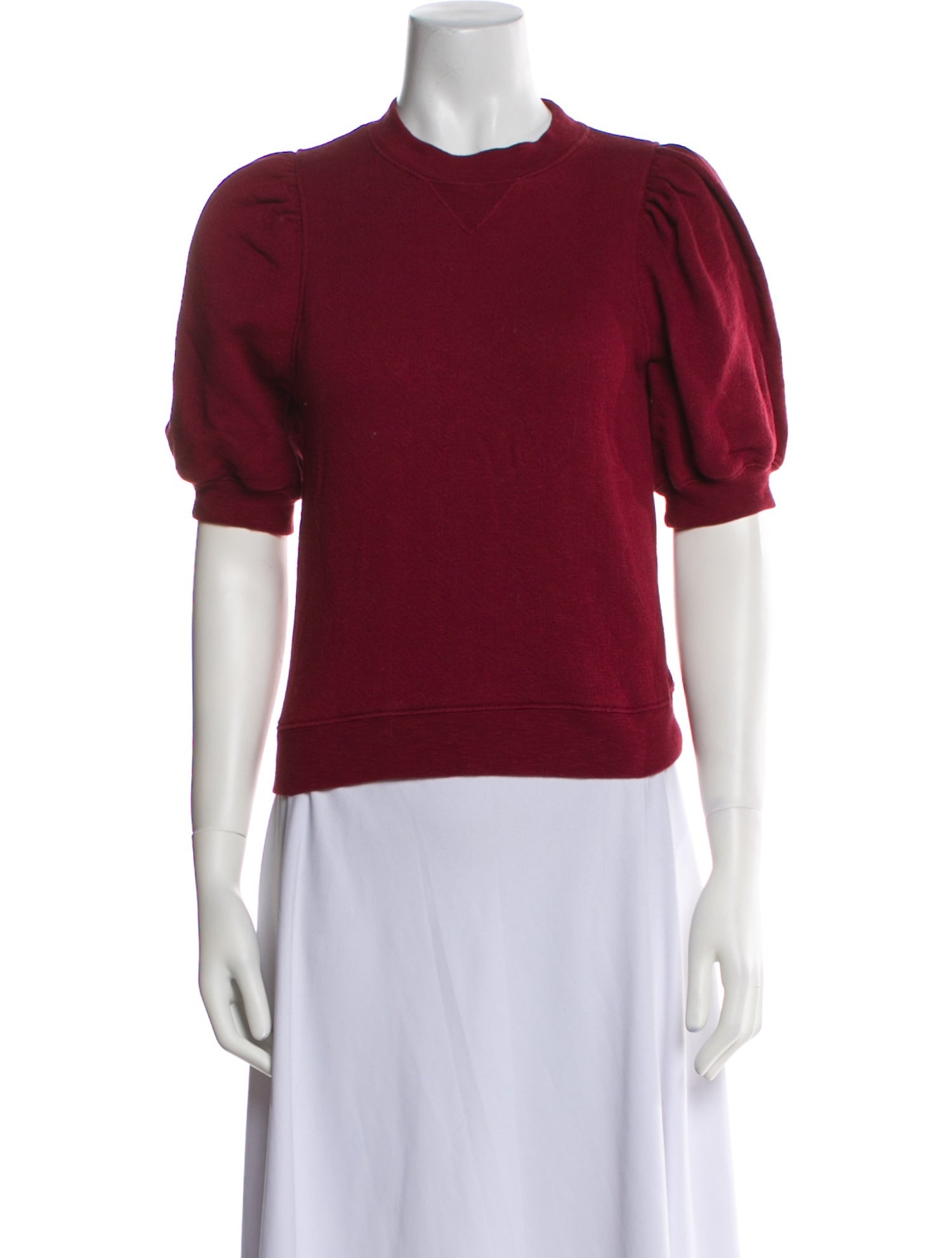 Ulla Johnson Crew Neck Short Sleeve Sweatshirt