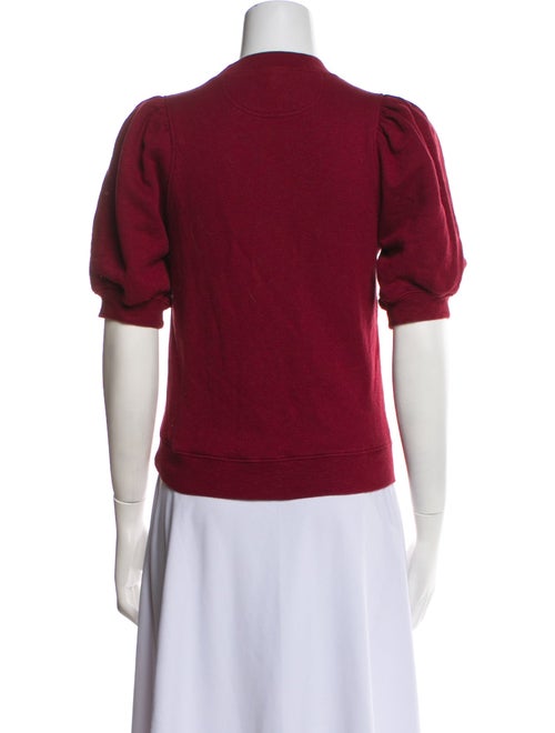 Ulla Johnson Crew Neck Short Sleeve Sweatshirt