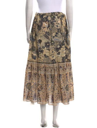 Ulla Johnson Floral Print Midi Length Skirt