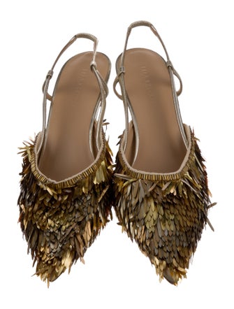 Ulla Johnson Leather Slingback Pumps