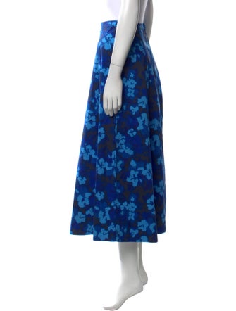Ulla Johnson Floral Print Midi Length Skirt