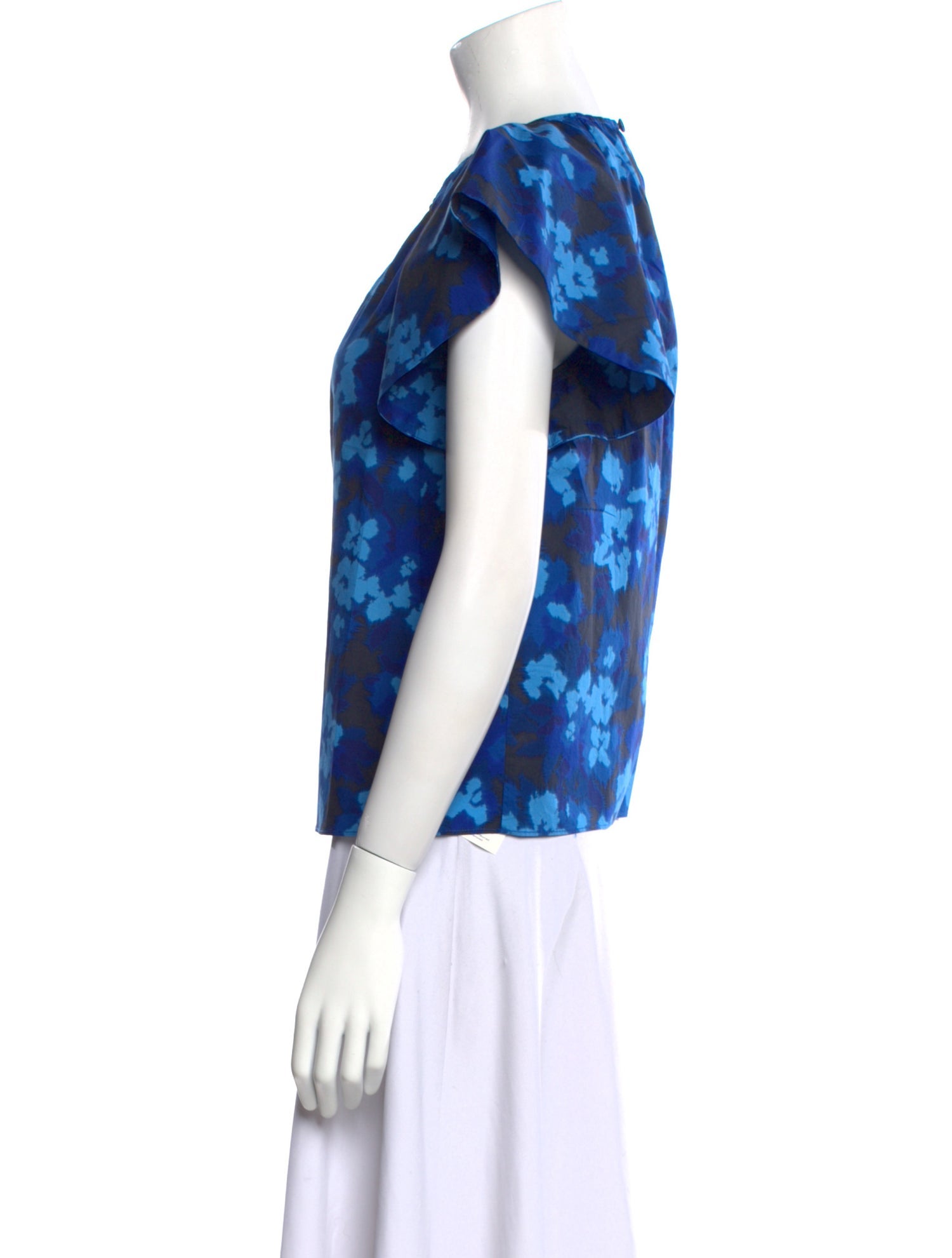 Ulla Johnson Floral Print Crew Neck Blouse