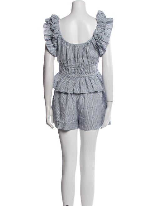 Ulla Johnson Linen Striped Short Set