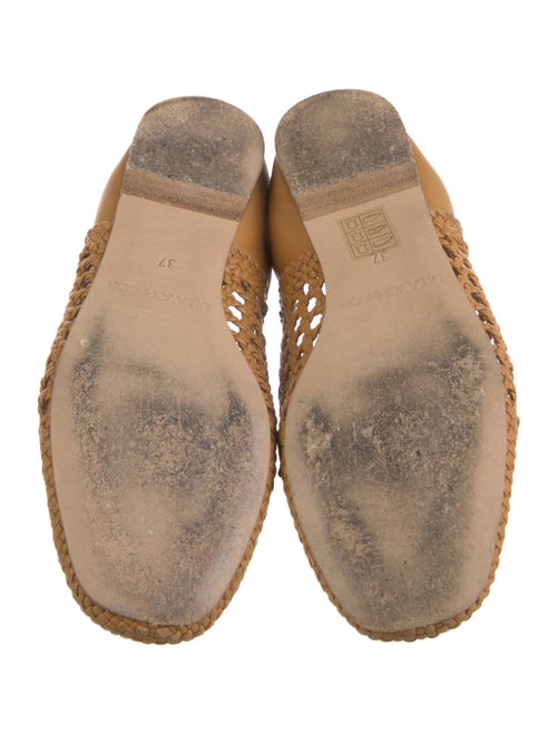 Ulla Johnson Leather Cutout Accent Ballet Flats