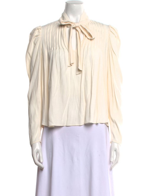 Ulla Johnson Tie Neck Long Sleeve Blouse