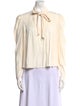 Ulla Johnson Tie Neck Long Sleeve Blouse