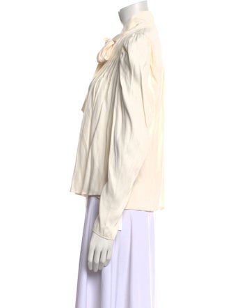 Ulla Johnson Tie Neck Long Sleeve Blouse