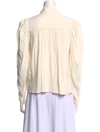 Ulla Johnson Tie Neck Long Sleeve Blouse
