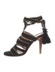 Ulla Johnson Suede Tassel Accents Gladiator Sandals
