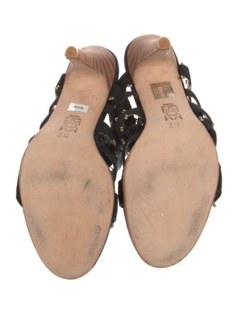 Ulla Johnson Suede Tassel Accents Gladiator Sandals