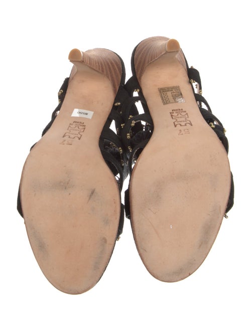 Ulla Johnson Suede Tassel Accents Gladiator Sandals