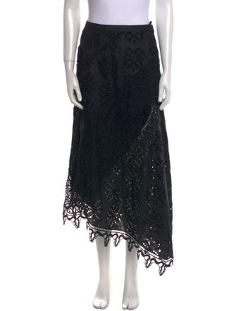 Ulla Johnson Linen Midi Length Skirt