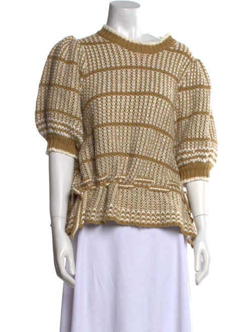 Ulla Johnson Striped Scoop Neck Sweater