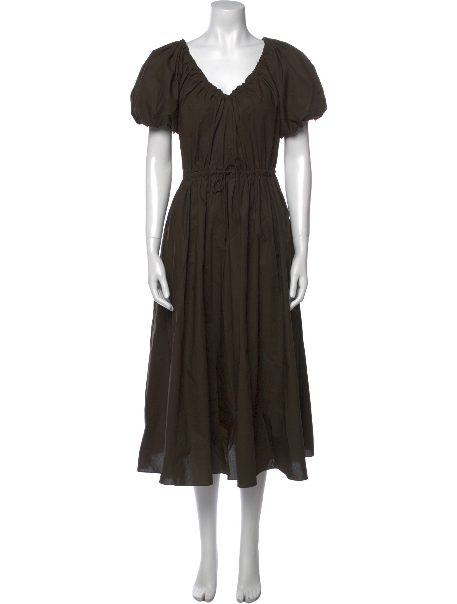 Ulla Johnson V-Neck Midi Length Dress
