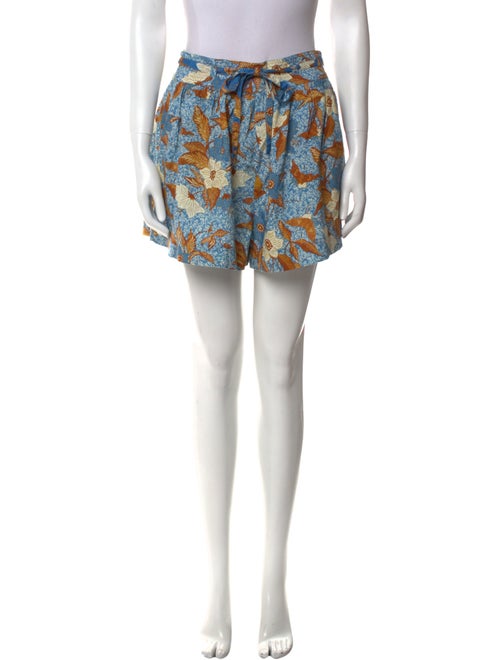 Ulla Johnson Floral Print Mini Shorts