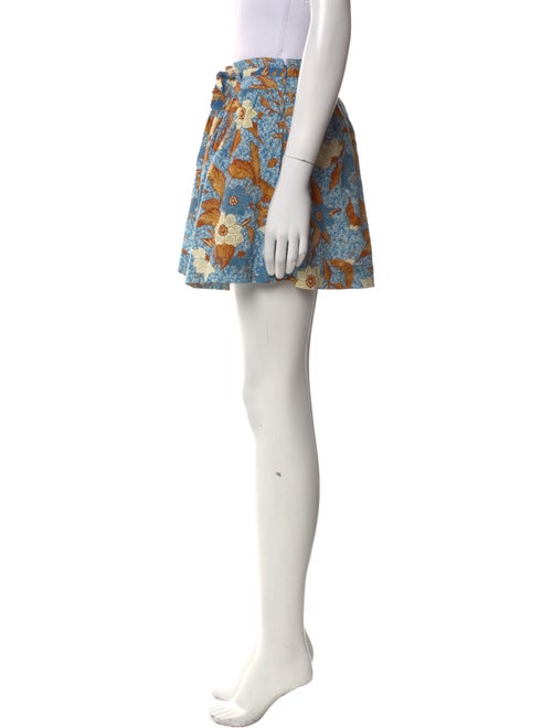 Ulla Johnson Floral Print Mini Shorts