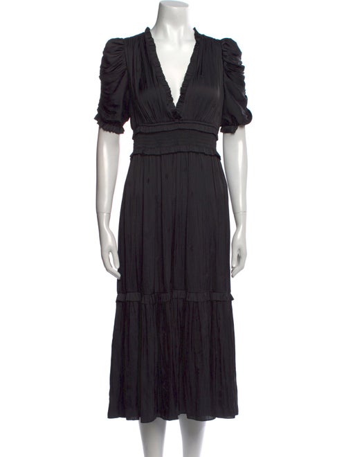 Ulla Johnson V-Neck Midi Length Dress