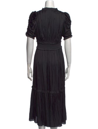 Ulla Johnson V-Neck Midi Length Dress