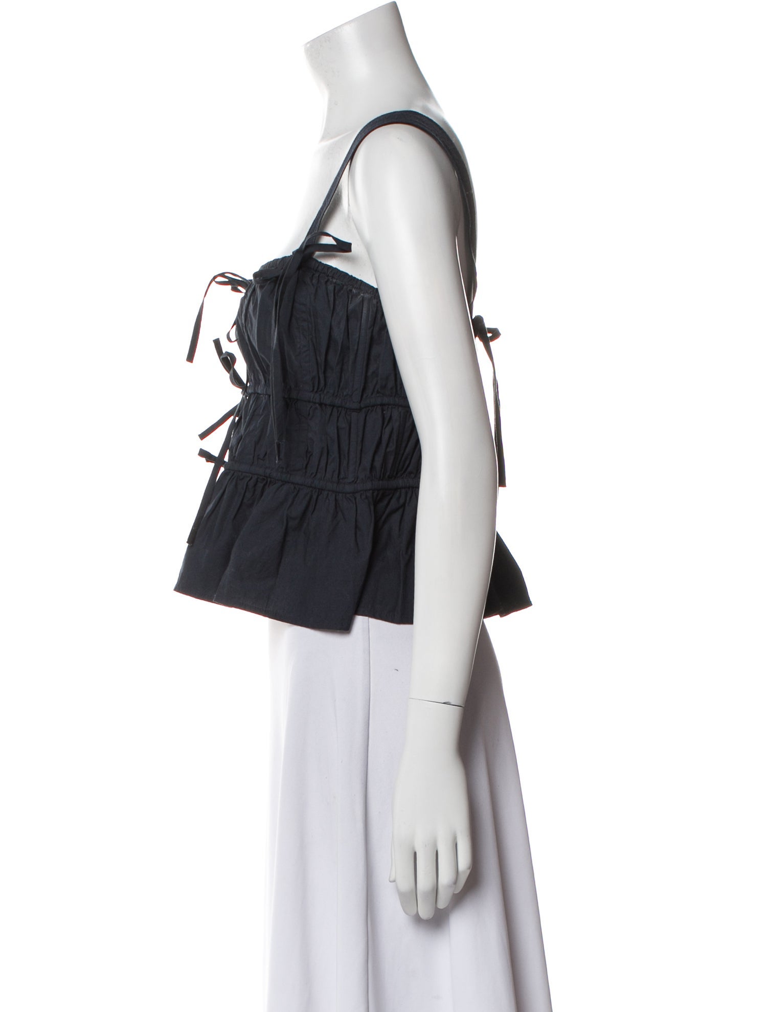 Ulla Johnson Square Neckline Sleeveless Crop Top