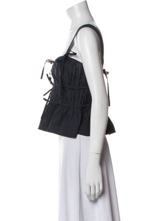 Ulla Johnson Square Neckline Sleeveless Crop Top