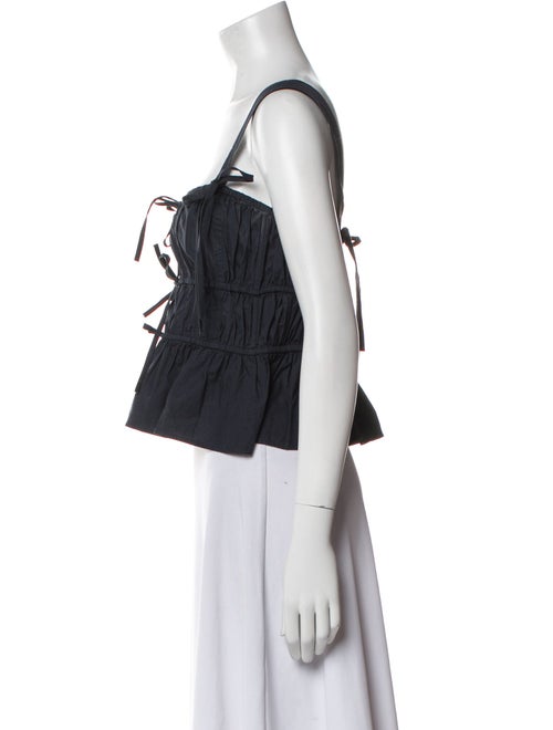 Ulla Johnson Square Neckline Sleeveless Crop Top