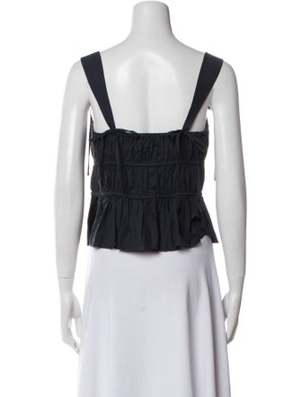 Ulla Johnson Square Neckline Sleeveless Crop Top