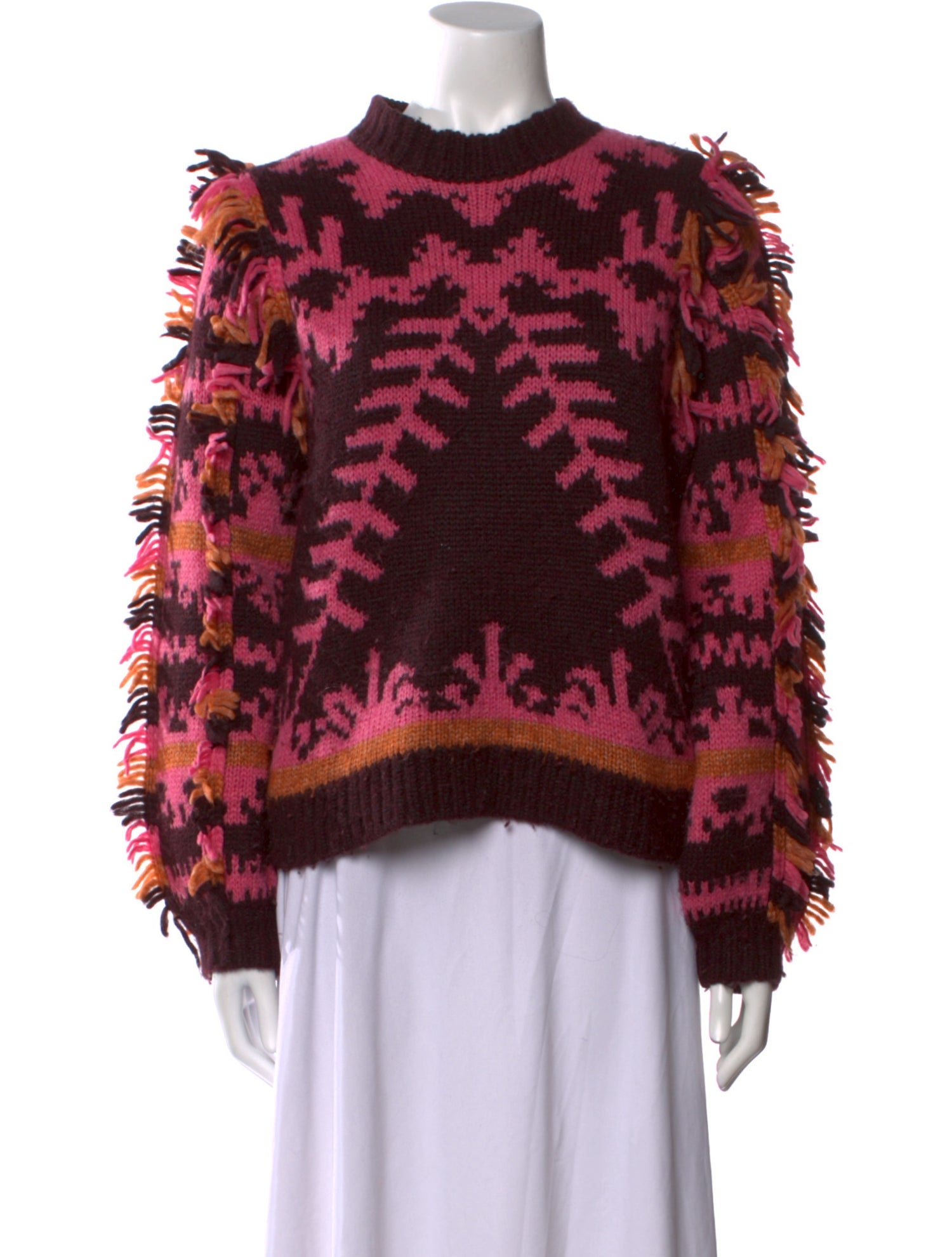Ulla Johnson Printed Crew Neck Sweater