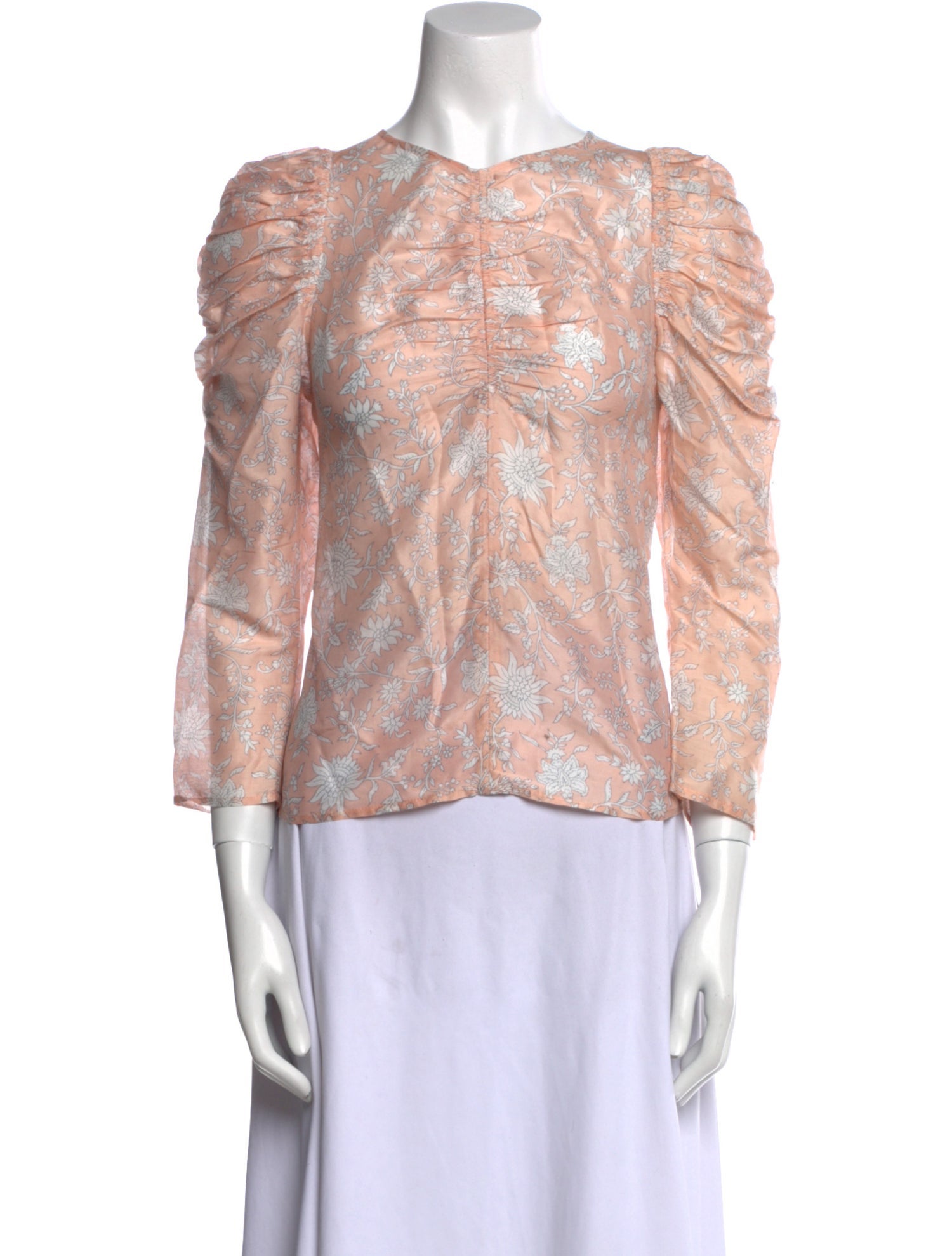 Ulla Johnson Printed Crew Neck Blouse