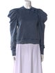 Ulla Johnson Mock Neck Long Sleeve Sweatshirt