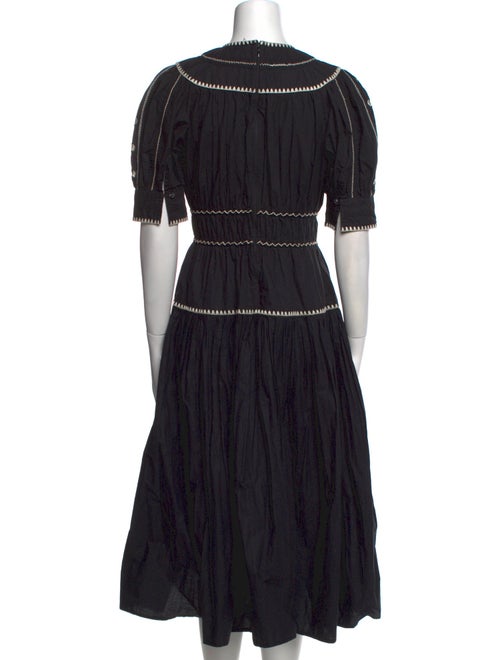 Ulla Johnson Striped Midi Length Dress