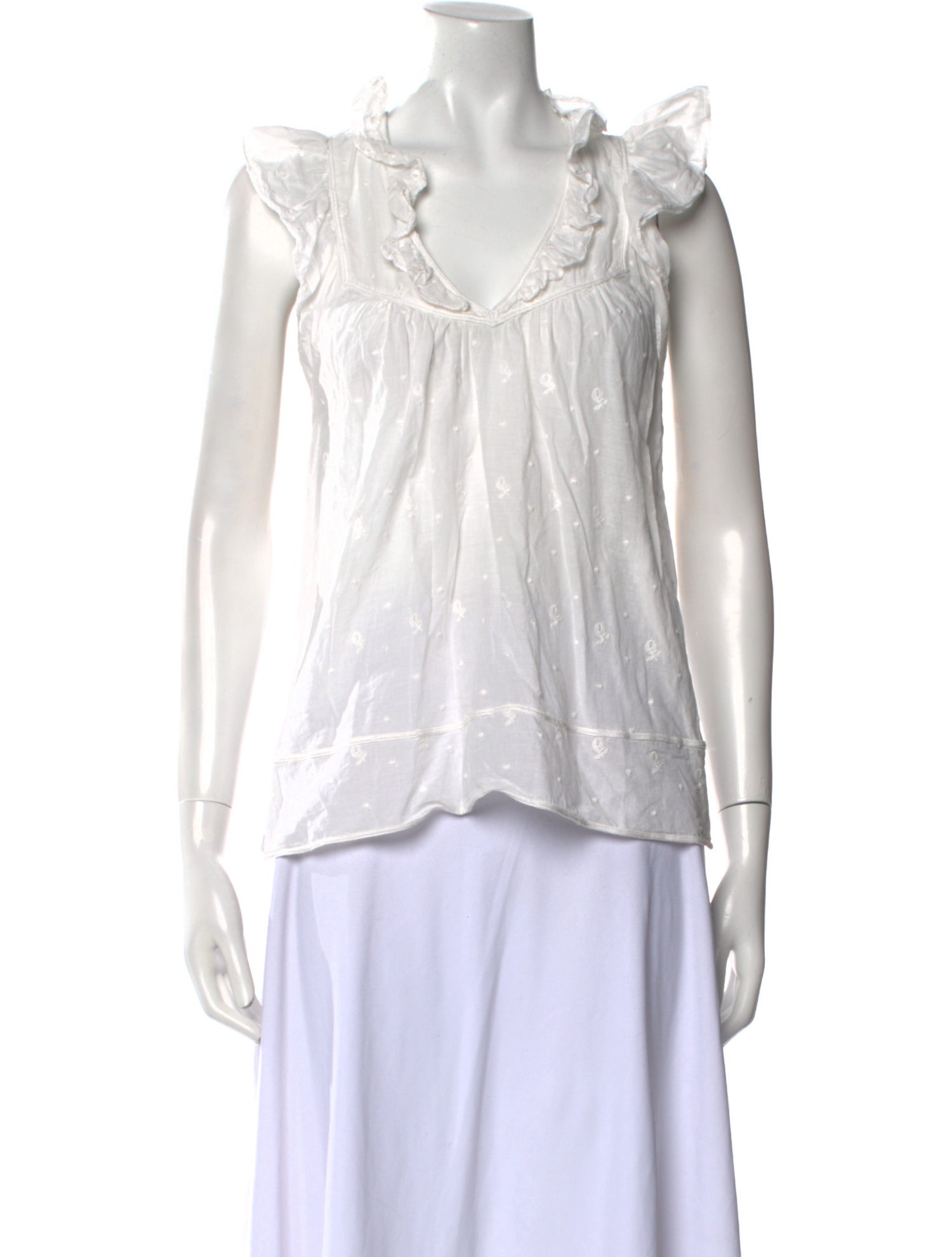 Ulla Johnson V-Neck Sleeveless Blouse