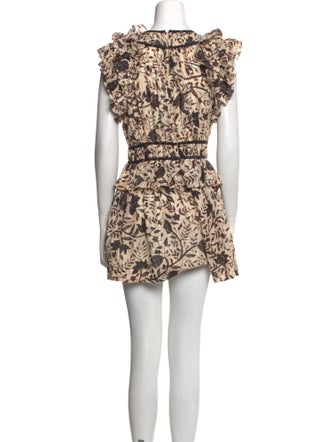 Ulla Johnson Floral Print Scoop Neck Romper