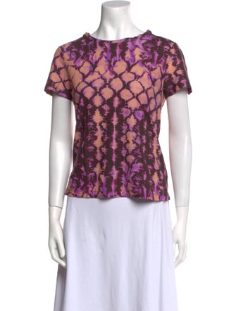 Ulla Johnson Printed Scoop Neck Top