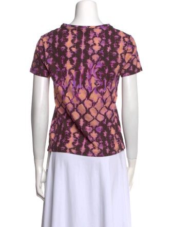 Ulla Johnson Printed Scoop Neck Top