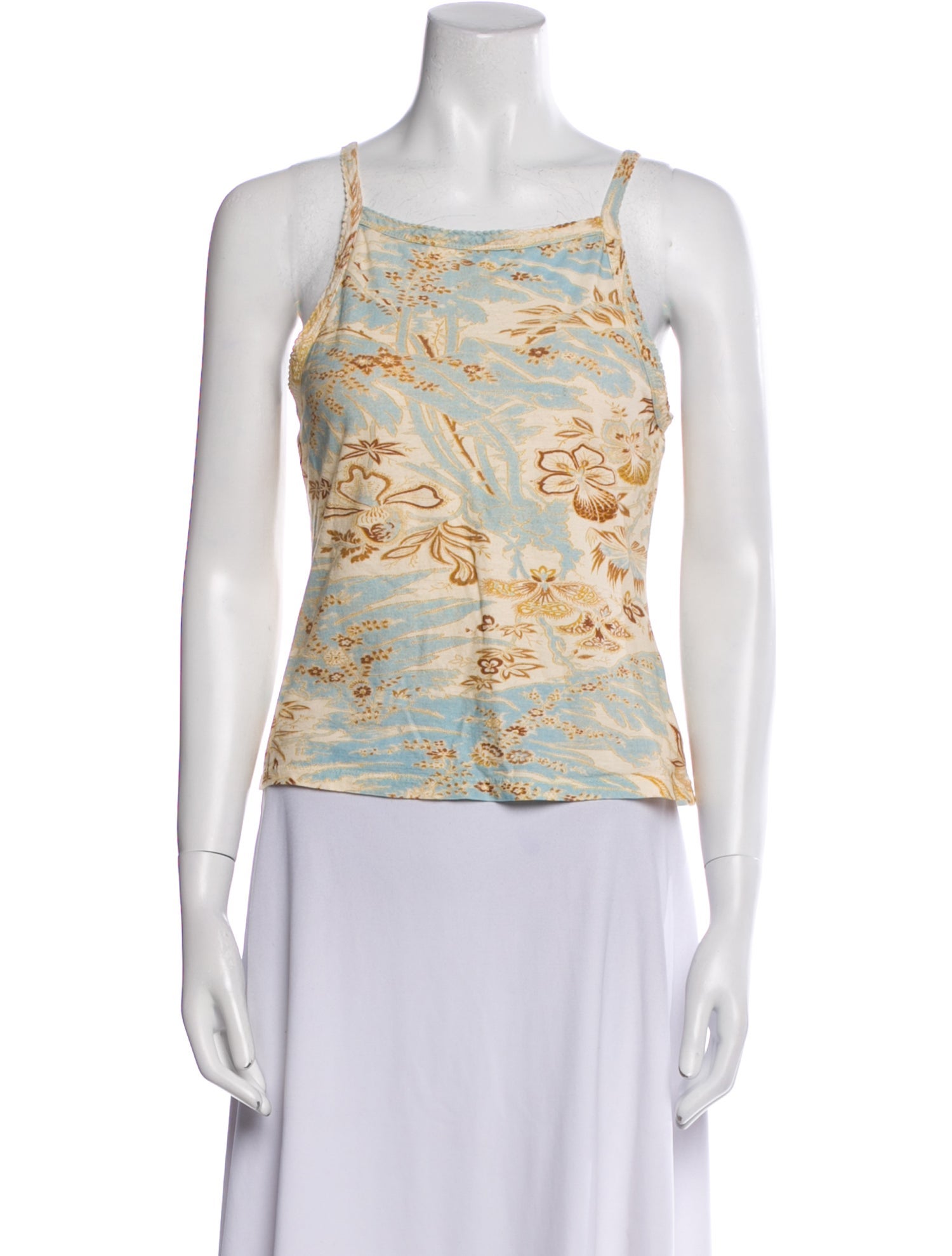 Ulla Johnson Printed Square Neckline Top
