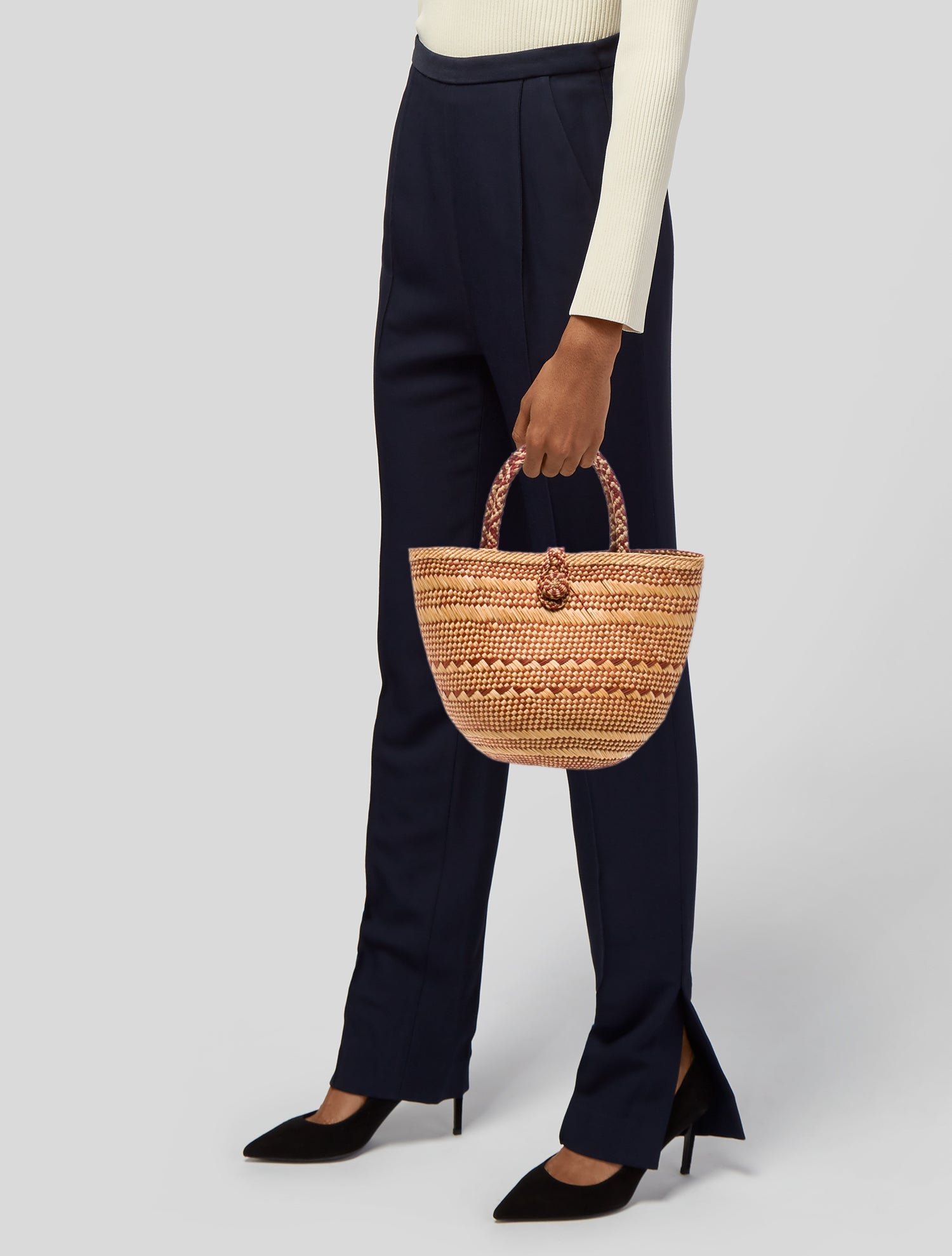 Ulla Johnson Straw Top Handle Bag