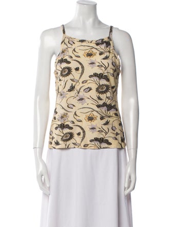 Ulla Johnson Printed Square Neckline Top