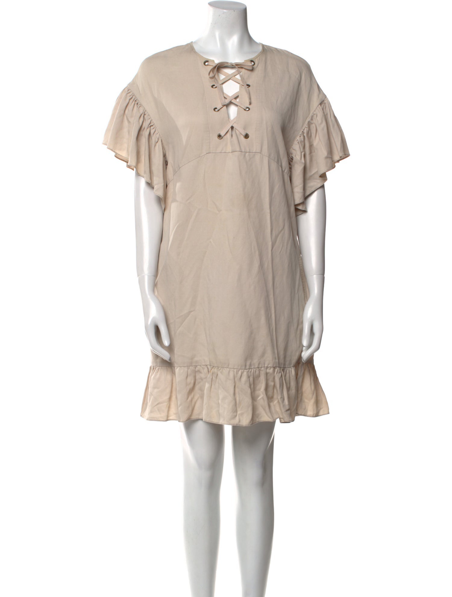 Ulla Johnson Crew Neck Mini Dress